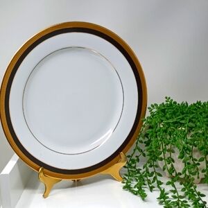 10 Strawberry Street, Sahara Black Porcelain 10.5inch Dinner Plate.